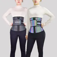 Vedo Shape wear Benutzer definiertes Logo Reiß verschluss Schlanke Taille Atmungsaktive Bauch kontrolle Reflektierende Frauen Cincher Latex Taillen trainer