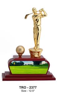 Trofeo de Golf de Metal Pulido Ecológico Grabado Personalizado en Oferta para Premios de Logro Empresarial Disponible a Buen Precio - Product Image 4