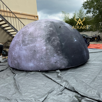 Ballon gonflable mystérieux en forme de demi-lune pour la décoration de fêtes sur le thème de l'espace, demi-lune gonflable pour l'affichage dans les parcs rock