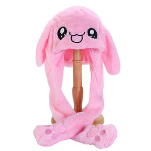 Sombrero de Orejas de Conejo de <span class=keywords><strong>Pikachu</strong></span> en Movimiento, <span class=keywords><strong>Gorro</strong></span> Suave para Saltar, Juguete Divertido de Dibujos Animados, Sombrero de Felpa Kawaii, Juguetes de Regalo para Niños y Adultos - Product Image 5