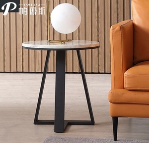 Simple Modern Style Living Room <strong>Table</strong> Furniture Marble Top Steel Base Center Coffee <strong>Table</strong> <strong>Side</strong> <strong>Table</strong> <strong>Set</strong> - Product Image 3