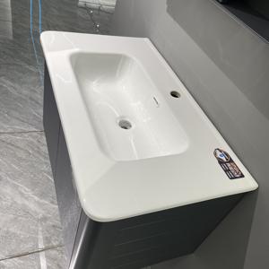 WJL وحدة حمام عصرية متكاملة مع حوض سيراميك ومرآة - Product Image 5