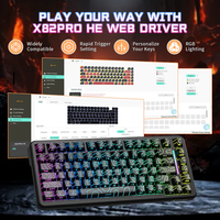 Clavier de jeu ATTACK SHARK X82PRO HE avec interrupteurs magnétiques, clavier de jeu ATTACKSHARK X82 PRO pour ordinateur portable