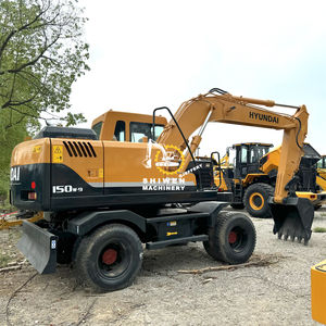 Excavatrice sur chenilles Hyundai d'occasion de haute qualité, modèles 150W-9s et 210W-9s, modèle 2022, 15 tonnes, avec pompe, roulement, moteur et engrenage, faible nombre d'heures - Product Image 2