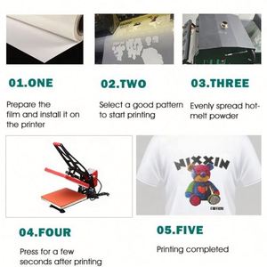 High Quality Custom <b>T</b>-Shirt Design PET Film Tshirt Transfers for Clothing Application - Product Image 6