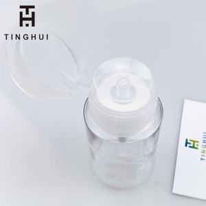 150ml 200ml 300ml Nail Polish <b>Remover</b> <b>Makeup</b> <b>Remover</b> Acetone Pump Clear Cosmetic Bottle Push Down Dispenser Pump Bottles - Product Image 3