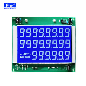 Tùy chỉnh 5V 22 chữ số TN LCD <span class=keywords><strong>7</strong></span> đoạn hiển thị cho nhiên liệu Dispenser - Product Image 3