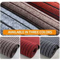 Customized Washable Non-Slip Seven Stripe Carpet with PVC Backing Solid Color Modern Style Area Rug for Home Hallway Runner