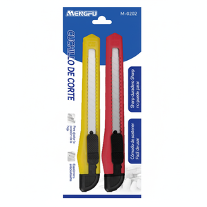 ชุดมีดอเนกประสงค์ Mengfu M-0202 2 ชิ้น สีแดงและสีเหลือง สำหรับงานฝีมือและงาน DIY ผลิตในประเทศจีน - Product Image 2