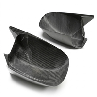 Coque de rétroviseur en fibre de carbone sèche style M - À coller pour Dodge Charger 2015-2023