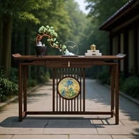 Nouvelle table console d'entrée minimaliste en bois massif de style chinois, durable, extensible, pour salon, bureau, hôtel, décoration