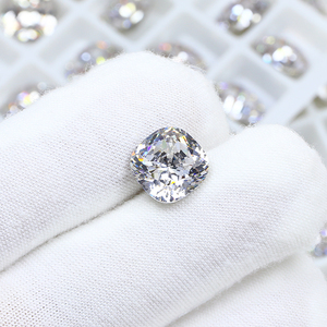 Đông Châu aaaaa Zircon đá Cushion <span class=keywords><strong>cut</strong></span> 8-10 mét rõ ràng <span class=keywords><strong>Cubic</strong></span> <span class=keywords><strong>Zirconia</strong></span> hạt bán buôn tổng hợp đá quý cho trang sức phụ kiện - Product Image 5