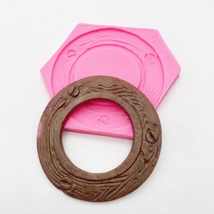 Artisanat cercle cadre gâteau bordure Silicone moules bricolage gâteau décoration outils Fondant chocolat bonbons Gumpastes outils de cuisson - Product Image 6