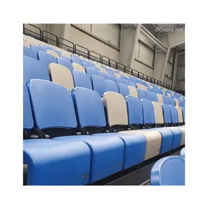 इनडोर बहुउद्देशीय हॉल उपयोग वापस लेने योग्य bleacher मंच प्रणाली ज़ाहिरदार कुर्सी के लिए खेल