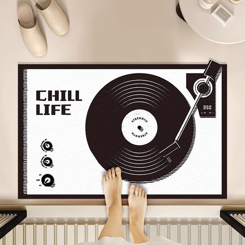 Vinyl Record Floor Mat -2
