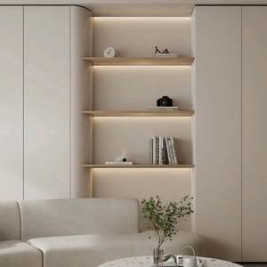 Customized Modern Design White Lacquer <b>Wood</b> Living Room <b>Cabinet</b> Set for Home or Hotel Furniture Kitchen <b>Wood</b> Panel Application - Product Image 5