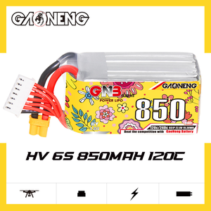 GNB 2S 3S 4S 5S 6S 8S 850mAh 120C FPV 드론 리포 고전압 배터리 XT30 XT60 플러그 포함 FPV 드론 키트 배터리 GNB - Product Image 6