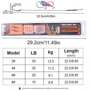 2 pièces <span class=keywords><strong>carpe</strong></span> pêche cheveux plates-formes tressé ligne fil acier crochet plates-formes de pêche Terminal attirail accessoires de pêche - Product Image 4