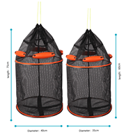 Panier à poissons flottant pliable portable en maille de nylon robuste pour kayak, bateau et pêche en bord de mer - Offre spéciale
