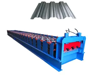 Vollautomatische Bodenbelag-Rollformmaschine Metall Bodenbelag-Rollformmaschine