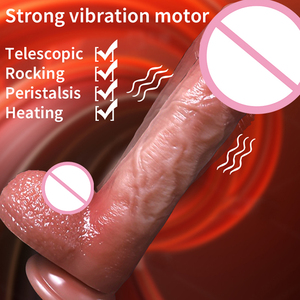 Самые продаваемые силиконовые вибраторы-фаллоимитаторы с подогревом и функцией толчков, силиконовые формы для фаллоимитаторов - Product Image 3
