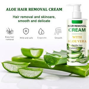 Crème dépilatoire pour le visage douce et non irritante Peau sensible Crème dépilatoire à l'aloe vera pour femmes Crème dépilatoire pour le visage - Product Image 5