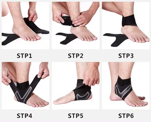 Tobillera deportiva ajustable, equipo deportivo de alta protección elástica para el tobillo, seguridad, correr, baloncesto, tobillera - Product Image 5