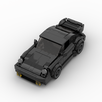 MOC-Black Bird (930) 355 pièces Blocs de construction en plastique Voiture de course sportive Briques de construction créatives Jouet de construction de garage