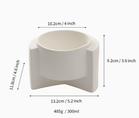 Tasse à bougie d'aromathérapie en céramique simple, vide, décoration créative pour la maison, récipient à bougie de haute valeur, logo personnalisé
