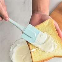 Ensemble de spatules et pinceaux à pâtisserie en silicone antiadhésif de qualité alimentaire, 3 pièces, avec mini-racloir détachable pour la pâtisserie, la cuisine et l'utilisation en cuisine