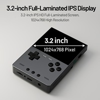 Console de jeu portable Trimui Brick Hammer, corps en métal CNC, Wi-Fi, système d'exploitation Linux, 10 000 jeux intégrés, résolution 1024x768, batterie 3000 mAh