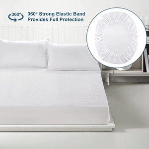 OEM/ODM Matelas de lit imperméable Protège-matelas absorbant en bambou éponge refroidissant anti-bactéries Couvre-matelas adapté au matelas - Product Image 5