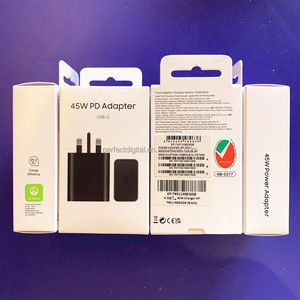 EP-T4511 <span class=keywords><strong>45</strong></span> <span class=keywords><strong>Watt</strong></span> Chargeur Type C Super Rapide Charge Usb c Adaptateur Royaume-Uni 3 Broches Usb-c Adaptateur Secteur pour Samsung S25 Ultra S24 S23 A55 - Product Image 2