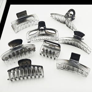 Pinces à cheveux tressées à col bas de style coréen avec pinces requin, couleur dégradée, pour accessoires capillaires élégants, vente en gros pour femmes - Product Image 2