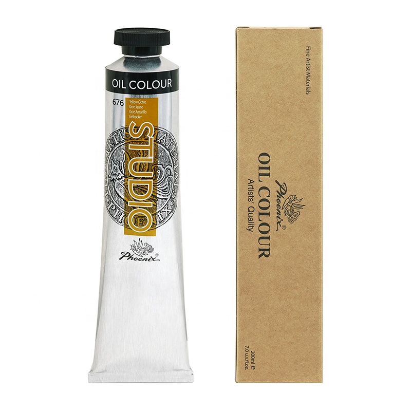 Phoenix precio de fábrica tubo de aluminio estudio grado arte pintura 200ml pinturas al óleo colores para Artista