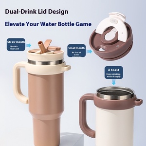 2025 New 40Oz Đôi Tường 304 Thép Không Gỉ Xe Cup Chân Không Cách Nhiệt Với Rò Rỉ-Proof Có Thể Gập Lại Rơm Cho Du Lịch - Product Image 3