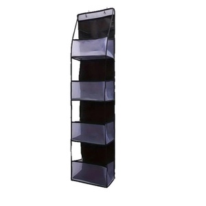 Organisateur de rangement suspendu multi-couches en maille pour vêtements, multi-usages, pour porte de placard, organisateur mural en tissu pour la maison - Product Image 5