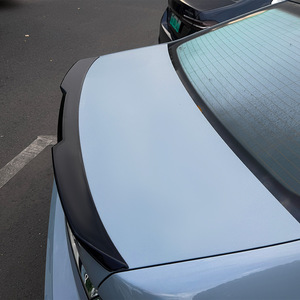 Bmw Rear Spoiler Piano <b>Black</b> Carbon Fiber Texture For 7 Series I7 G70 G73 2023+ Ducktail <b>Trunk</b> Lip - Product Image 2