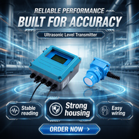 Débitmètre à ultrasons fiable pour canaux ouverts, compatible avec le canal de Parshall, pour la surveillance des eaux usées et l'irrigation