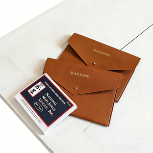 Protège-<span class=keywords><strong>cartes</strong></span> de <span class=keywords><strong>Mahjong</strong></span> personnalisable en cuir végétalien souple, multicolore, avec porte-<span class=keywords><strong>cartes</strong></span> de règles et mélangeur de <span class=keywords><strong>cartes</strong></span> - Product Image 2