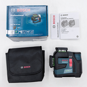 <span class=keywords><strong>Niveau</strong></span> <span class=keywords><strong>laser</strong></span> <span class=keywords><strong>vert</strong></span> professionnel <span class=keywords><strong>BOSCH</strong></span> GLL 90-33 XG, 12 lignes, IP65, Bluetooth, 27 m, auto-nivelant, <span class=keywords><strong>laser</strong></span> de construction - Product Image 5