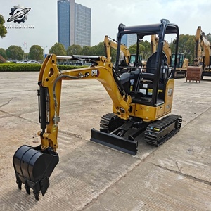 Mini-excavatrice sur chenilles CAT301.7 d'occasion, 2 tonnes, godet de 0,04 m³, marque japonaise d'origine, petite excavatrice de chantier, faible nombre d'heures, bon état - Product Image 2