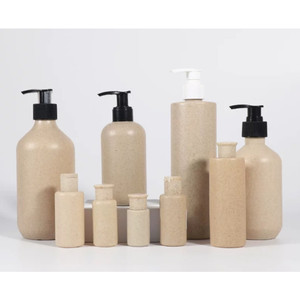 Hot sale Environmental Biodegradable Wheat Straw Cosmetic Plastic PLA PCR Bottle