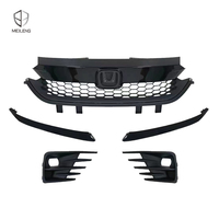 Meileng – calandre de voiture en plastique chromé noir de Style asie pour Honda City Rs GN 7e génération 2020 2021 2022 2020-2022