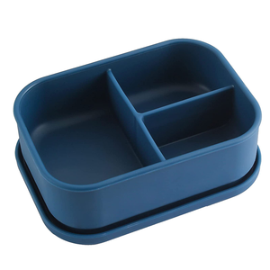 Boîte à lunch en silicone de qualité alimentaire pour enfants, compatible micro-ondes et lave-vaisselle, pour collations et sandwichs - Product Image 3