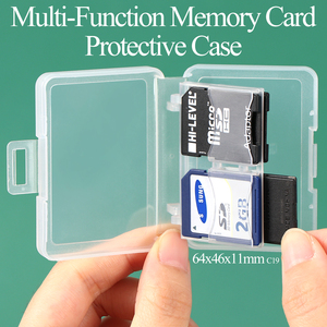 Estuche Protector Multifuncional SUNSHING para Tarjetas de Memoria XD XQD NM, Organizador de Tarjetas de Cámara con 4 Ranuras, Estuche de Plástico para Tarjetas SD CF TF SIM - Product Image 1