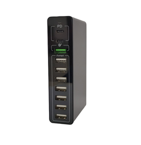 <span class=keywords><strong>Adaptateur</strong></span> de bureau <span class=keywords><strong>USB</strong></span> PD 75W à 2 ports avec charge rapide et protection contre les courts-circuits - Product Image 2