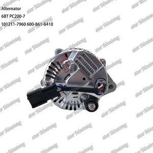 6BT PC200-7 alternatör 24V 60A 8PK 101211-7960 600-861-6410 Cummins motor parçalar için uygun