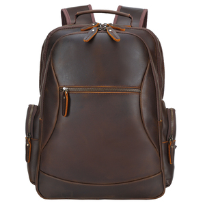 กระเป๋าเป้หนังแท้ลายวินเทจดีไซน์ใหม่ หนังฟูลเกรน หนังเครซี่ฮอร์ส สำหรับใส่แล็ปท็อปขนาด 15.6 นิ้ว - Product Image 6