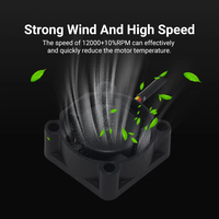 Ventilateur de refroidissement axial Hi Axial 2510 24V DC 12000 tr/min à double roulement à billes pour une durabilité accrue pour la mise à niveau des imprimantes 3D Creality Hi